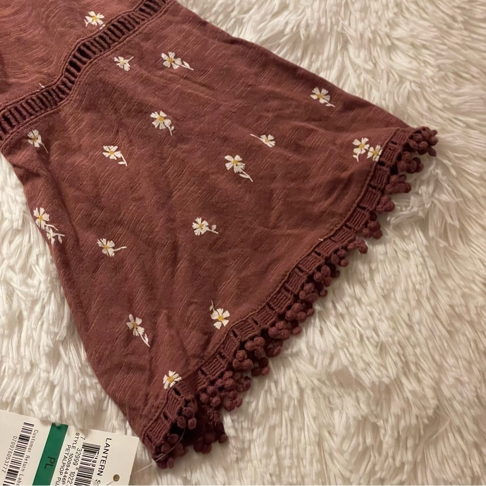 NWT Style & Co. Floral Lantern Sleeve Top, PL - Picture 8 of 10